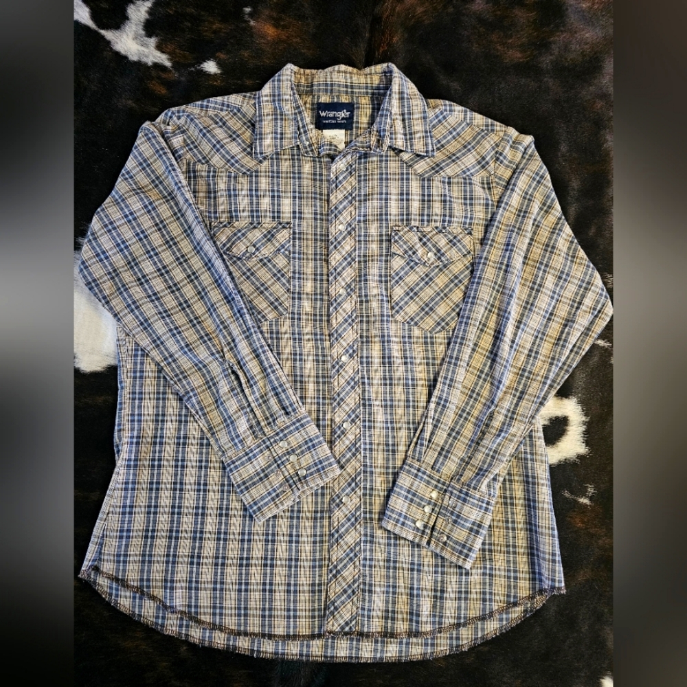 Wrangler Men's Pear Snap , Large